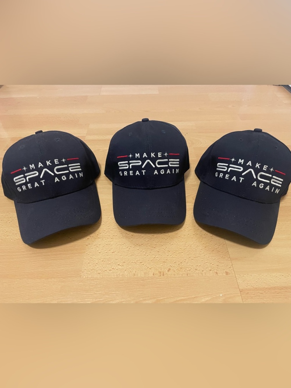 Make Space Great Again Embroidered Navy Baseball Cap